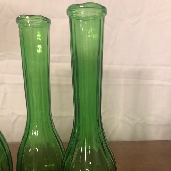 4 Vintage Green Vases CFG PGC CLC - Picture 5 of 13